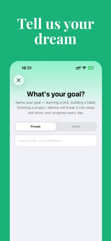 Mentra - Plan & Track Goals Screenshot 5 of 5