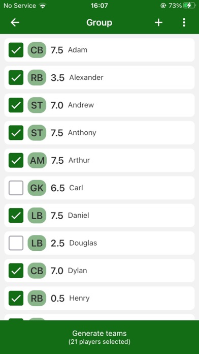 Teams Generator Screenshot