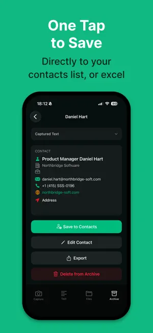 Business Card Scanner vCardify screenshot 4