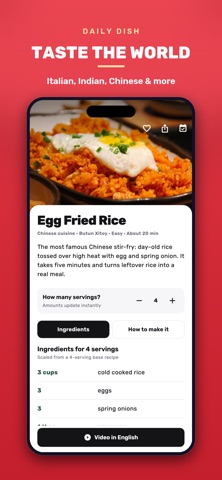 Daily Dish — Recipes iPhone screenshot