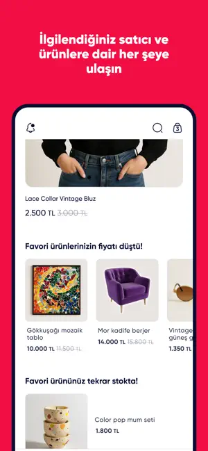 Shop: Favoriler takibinizde iPhone screenshot 6