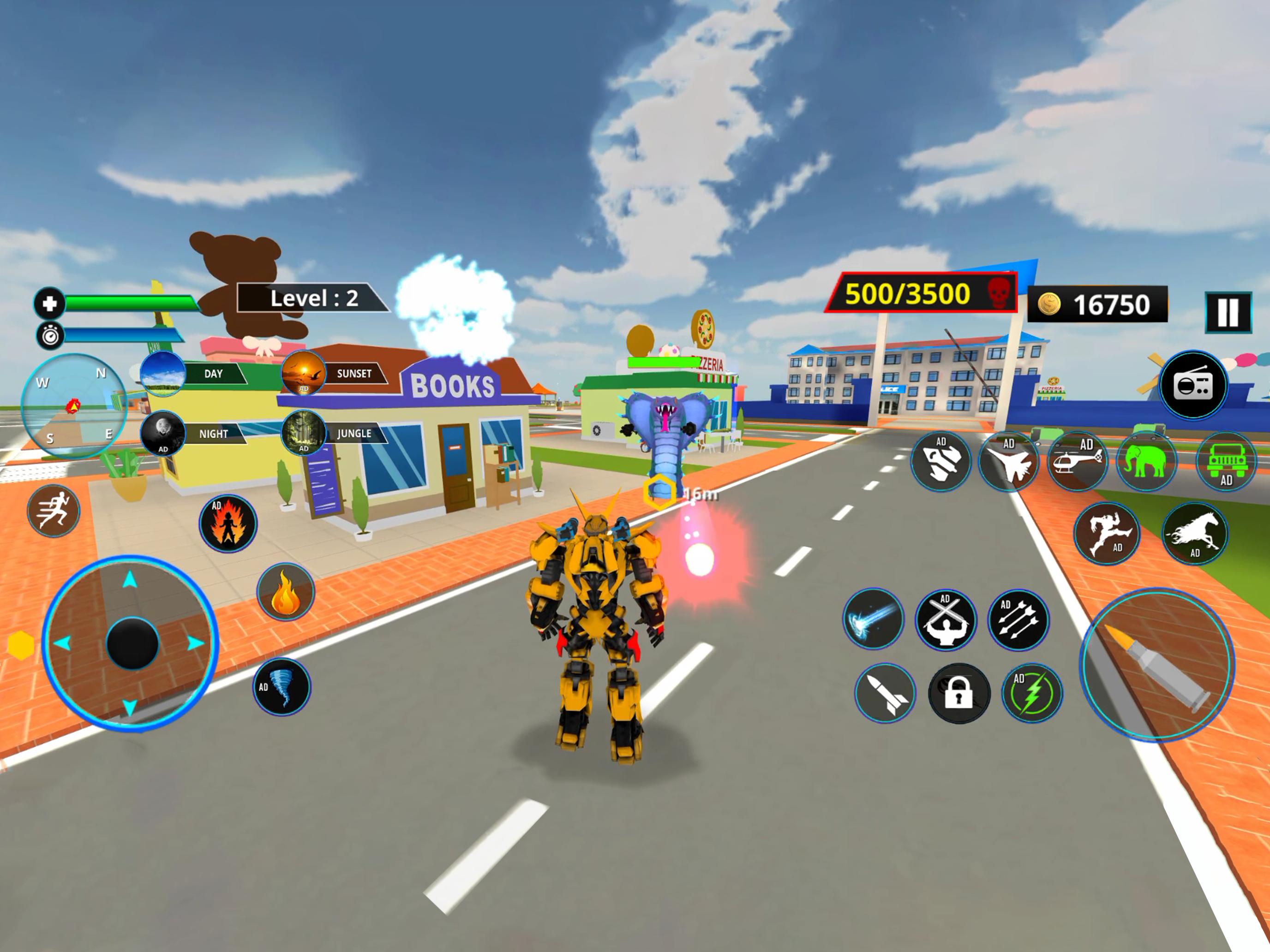 Police Elephant Robot Car screenshot 9