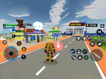Police Elephant Robot Car iPad screenshot