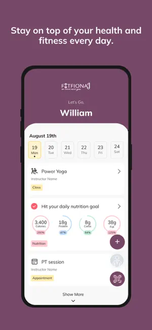 FitFionaJ screenshot 2