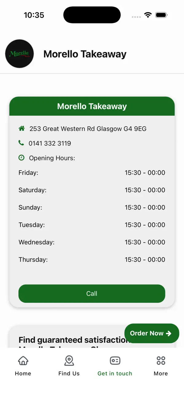 Screenshot #3 pour Morello Takeaway Glasgow