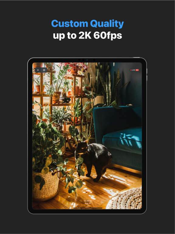 Phonitor: DIY Security Camera iPad screenshot 5 - Lifestyle app