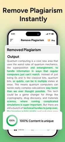 Plagiarism Checker and Remover iPhone screenshot