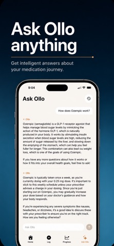 Ollo: GLP-1 Tracker & AI Screenshot 3 of 6