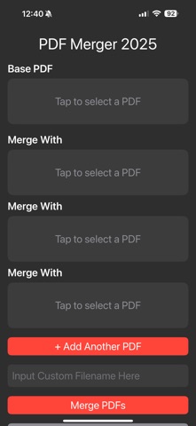 PDF Merger 2025 Screenshot 1 of 4