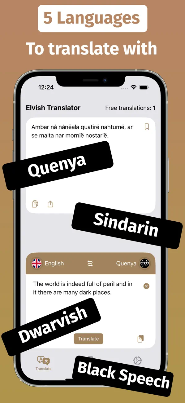 Screenshot #2 pour Elvish & Dwarvish Translator