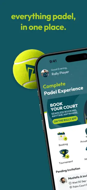 Rally رالي: Book & Train Padel screenshot 1