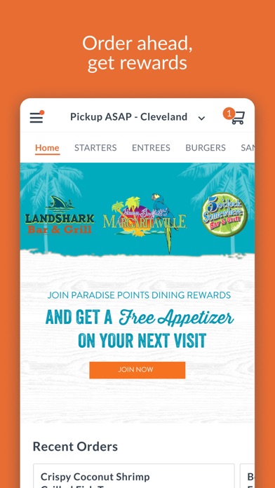 Paradise Points Dining Rewards iPhone screenshot 1 - Food & Drink app