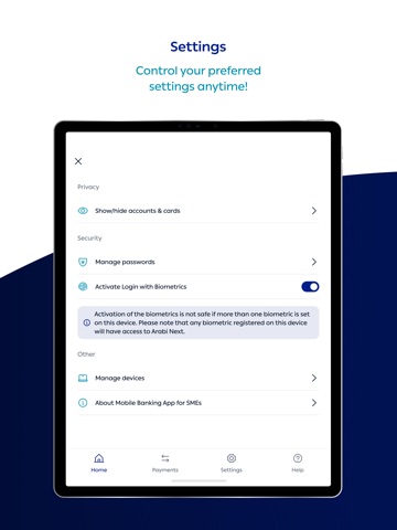 Arab Bank – SME iPad screenshot