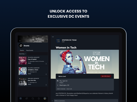 STATION DC iPad screenshot 3 - Social Networking app