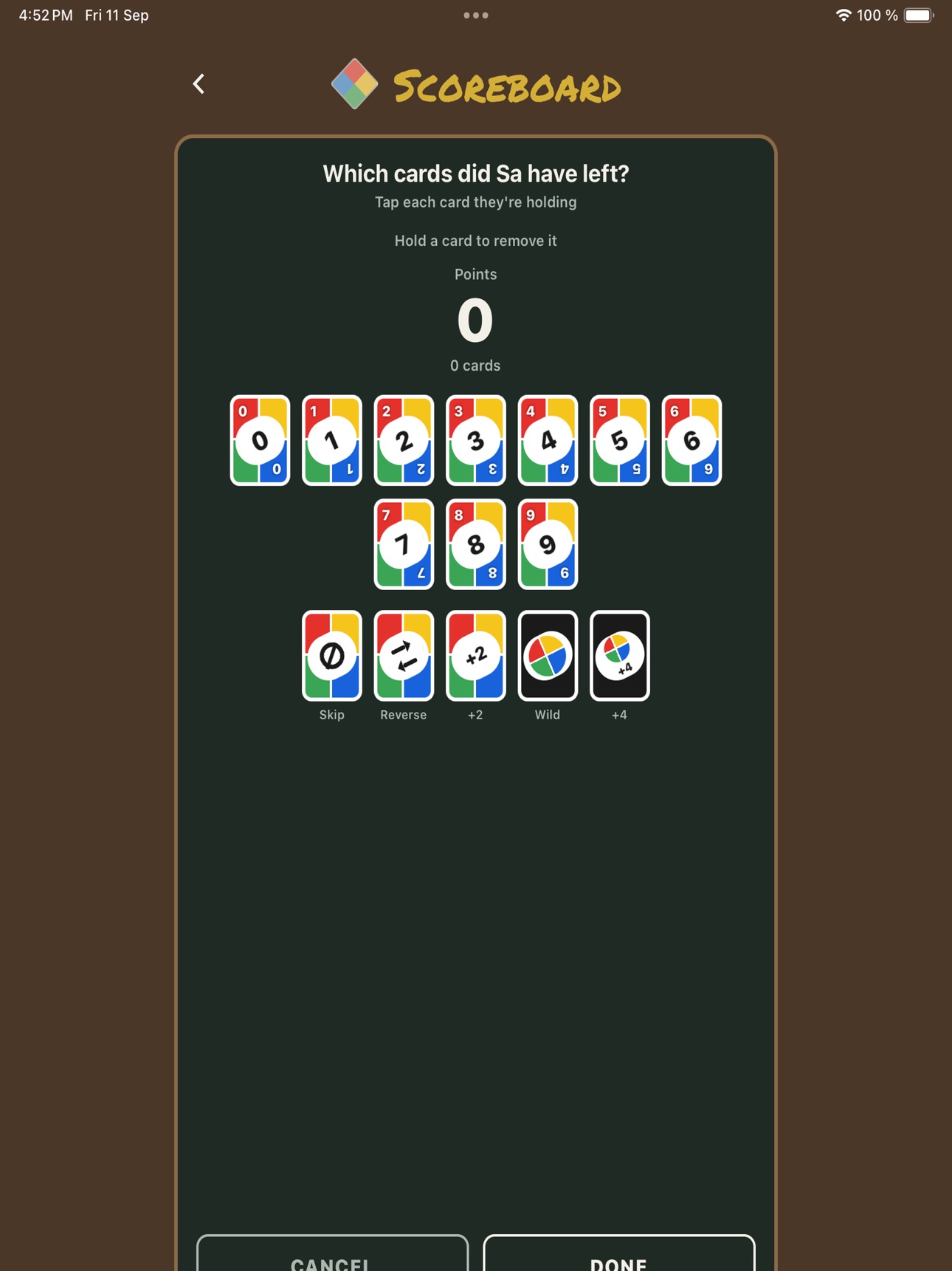 Screenshot 8 of Scoreboard for UNO