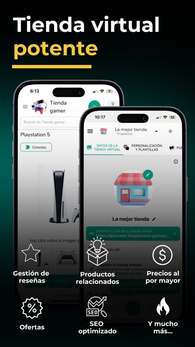Ganvent Create an online store iPhone screenshot 9 - Shopping app
