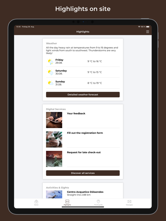 Golden Park Resort app screenshot 3