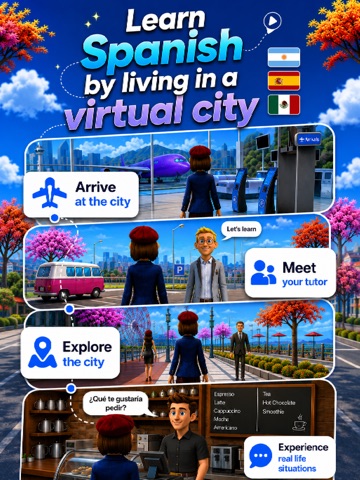 Langtopia: AI Language Game iPad screenshot