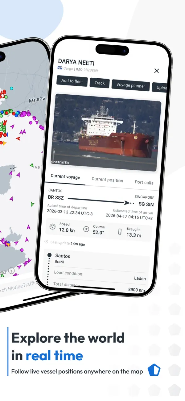 MarineTraffic - Ship Tracking iPhone App Screenshot 2 – Reisen