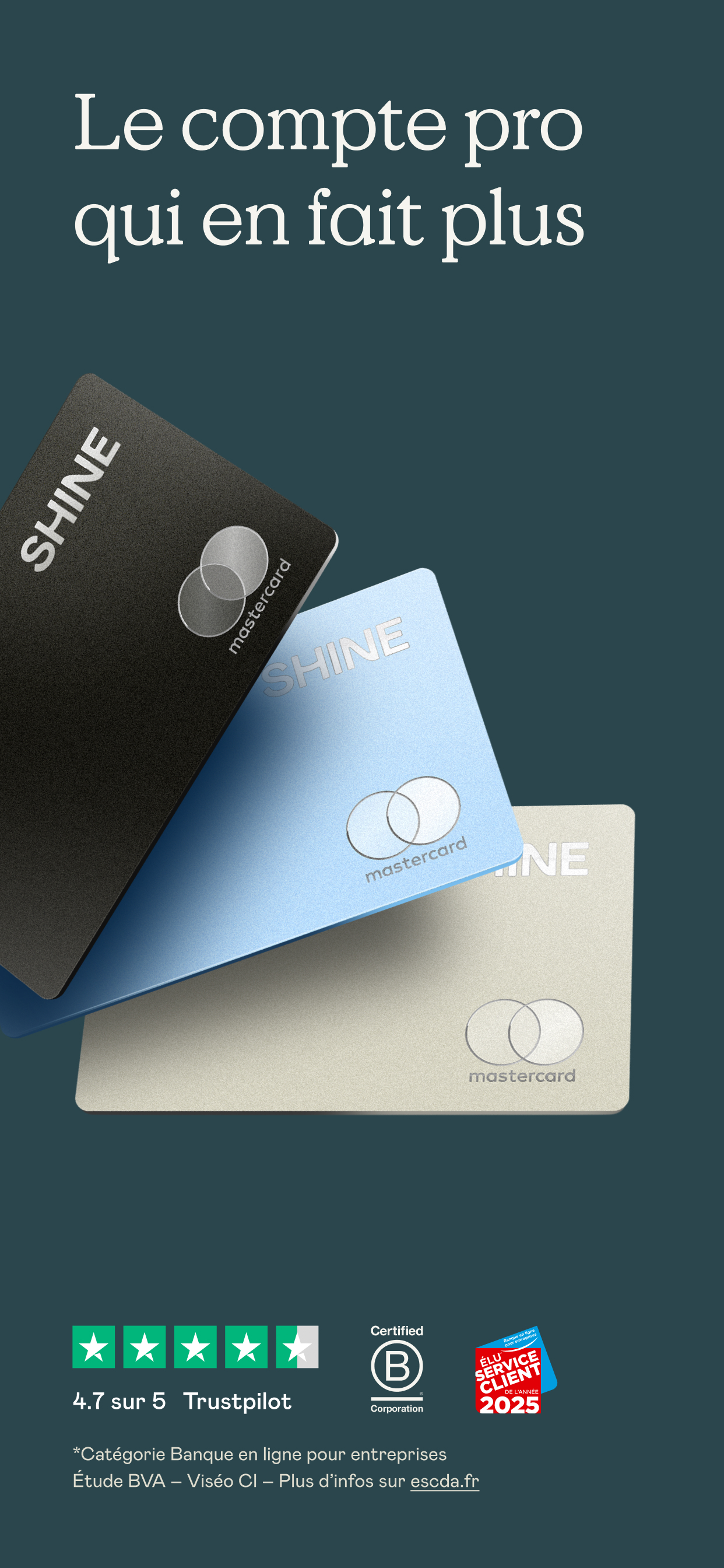 Shine - Compte pro en ligne