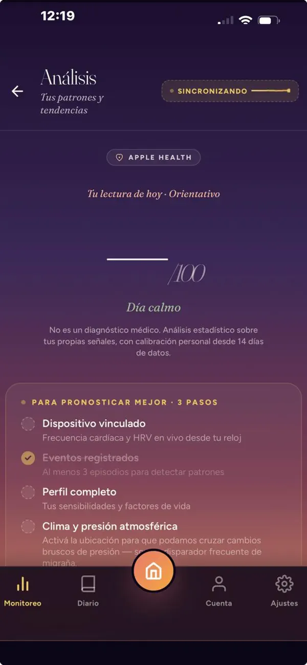 Screenshot #3 pour MigrApp · Diario de Migraña