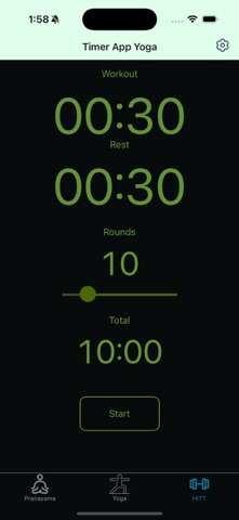 TimerAppYoga screenshot