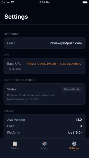 iotpushr screenshot 1