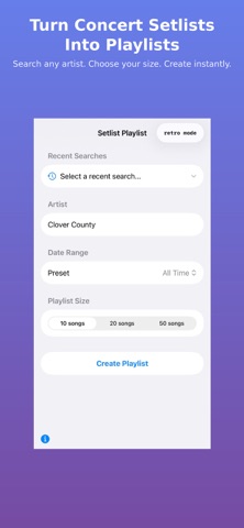Setlist Builder Application Screenshot 1 of 6