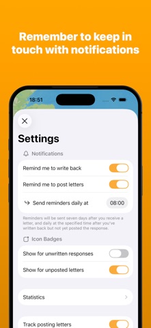 Pendulum - Pen Pal Tracker screenshot