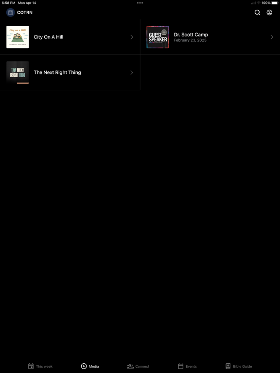 COTR - Nashville iPad screenshot