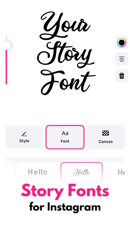 Story Fonts for Instagram