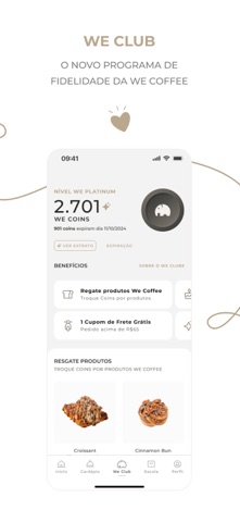 We Coffee App screenshot