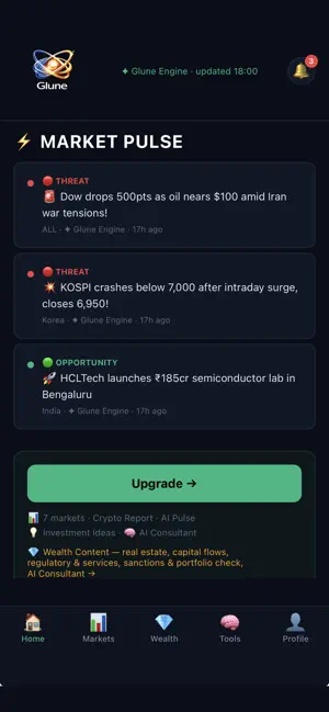 GLUNE: AI Market Intelligence screenshot 1