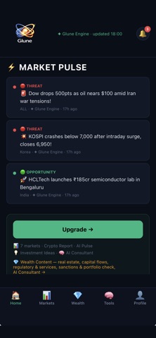 GLUNE: AI Market Intelligence Screenshot 1 of 10
