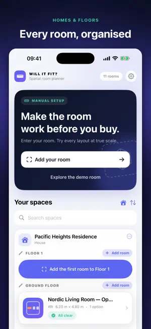 Will It Fit? Room Planner screenshot 1