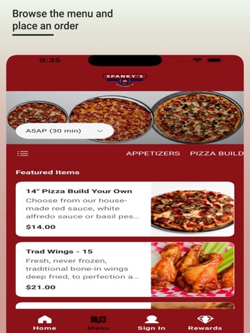 Spanky's Sports Bar and Grill iPad screenshot