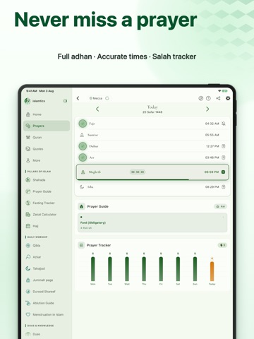 Islamtics: Quran, Athan, Qibla iPad screenshot 2