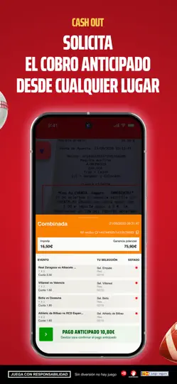 Captura de pantalla de Sportium Assistant - Apuestas en iPhone 3