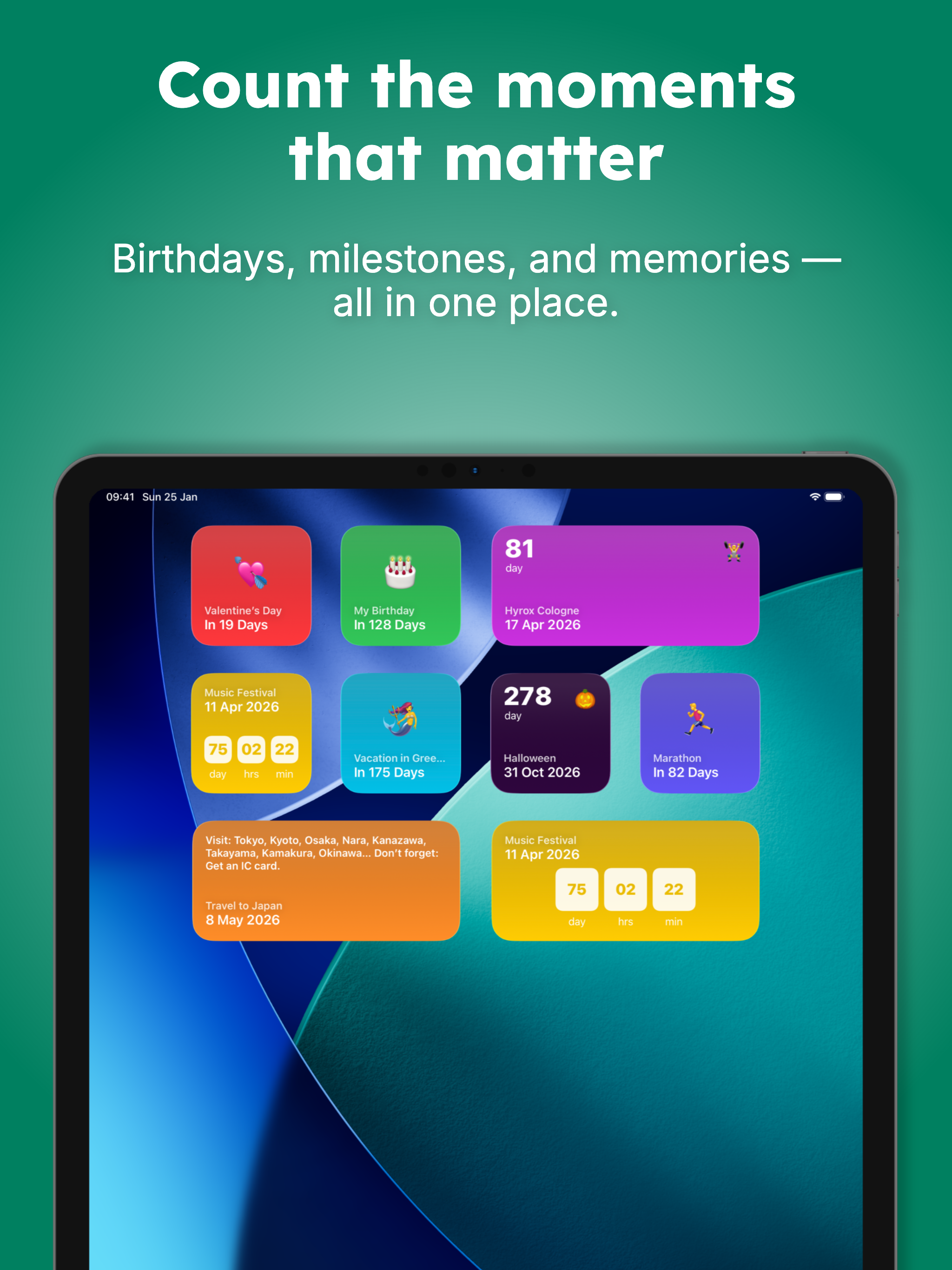 Momently: Countdown Widgets screenshot 8