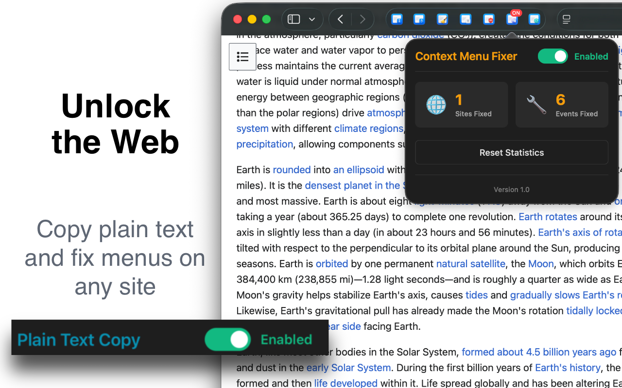 Web Extensions - Browser Tools