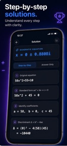 Algebra Calculator: AlgebraX screenshot