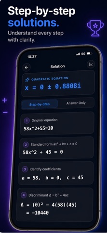 Algebra Calculator: AlgebraX Screenshot 2 of 3