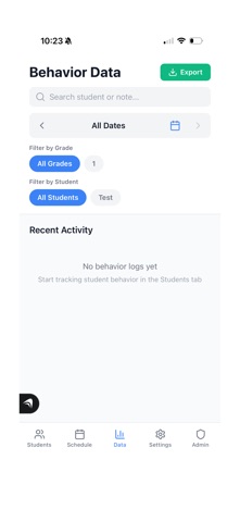 Student Behavior Tracker Screenshot 1 of 5