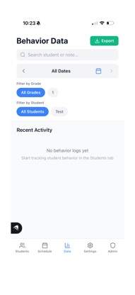 Student Behavior Tracker screenshot 1