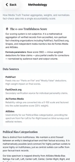 Media Truth Tracker screenshot 1