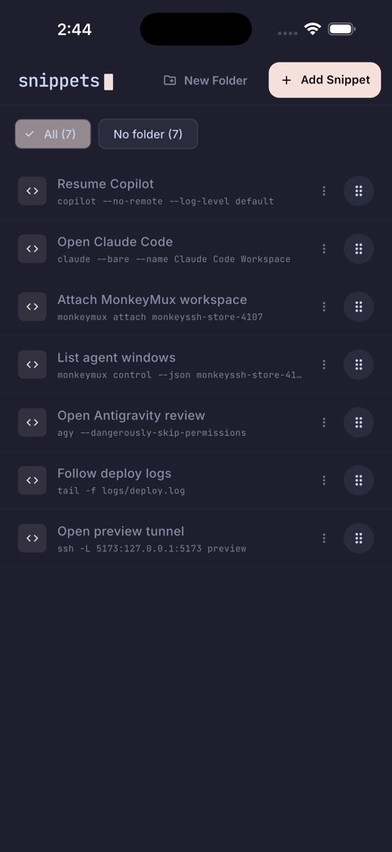 #3. MonkeySSH (iOS) Podle: Depollsoft