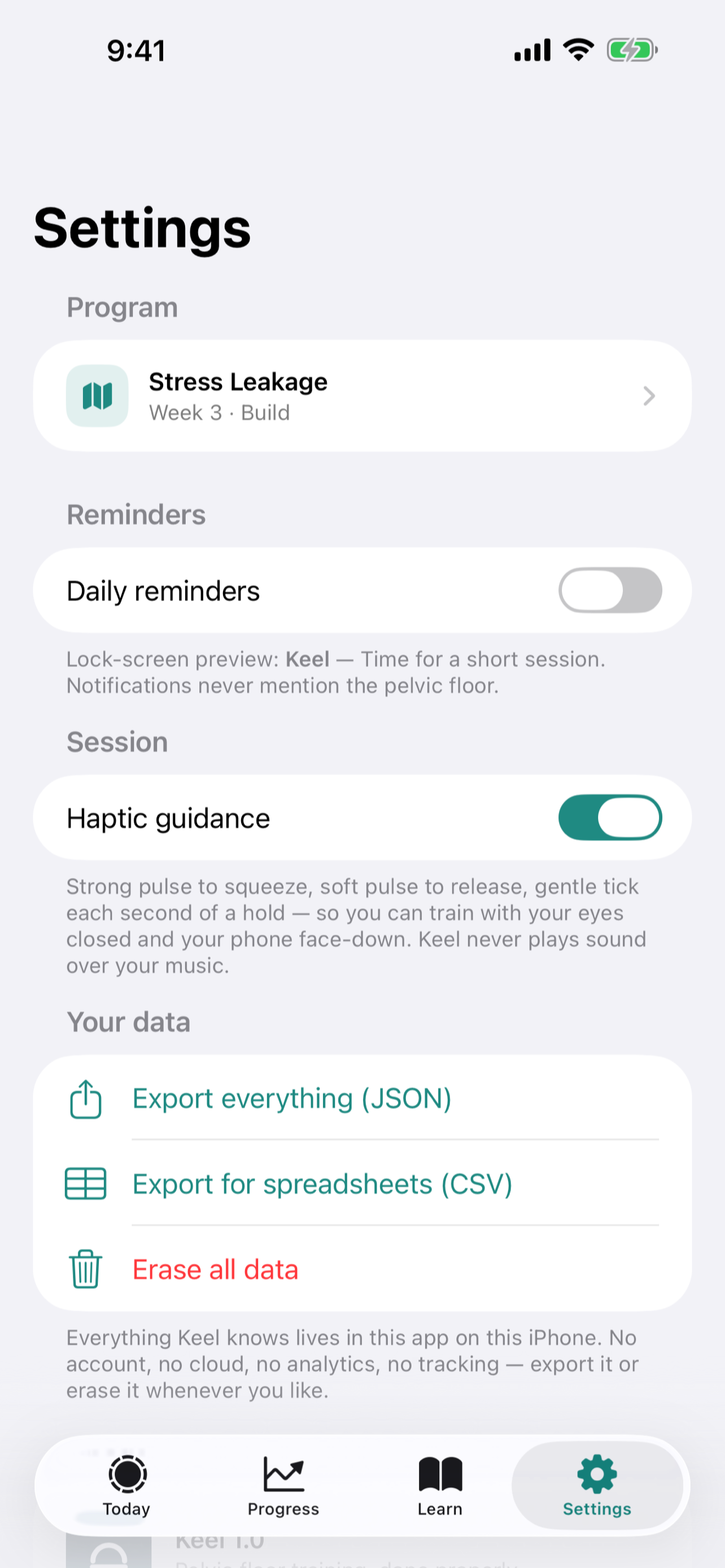 Keel: Pelvic Floor Trainer screenshot 7