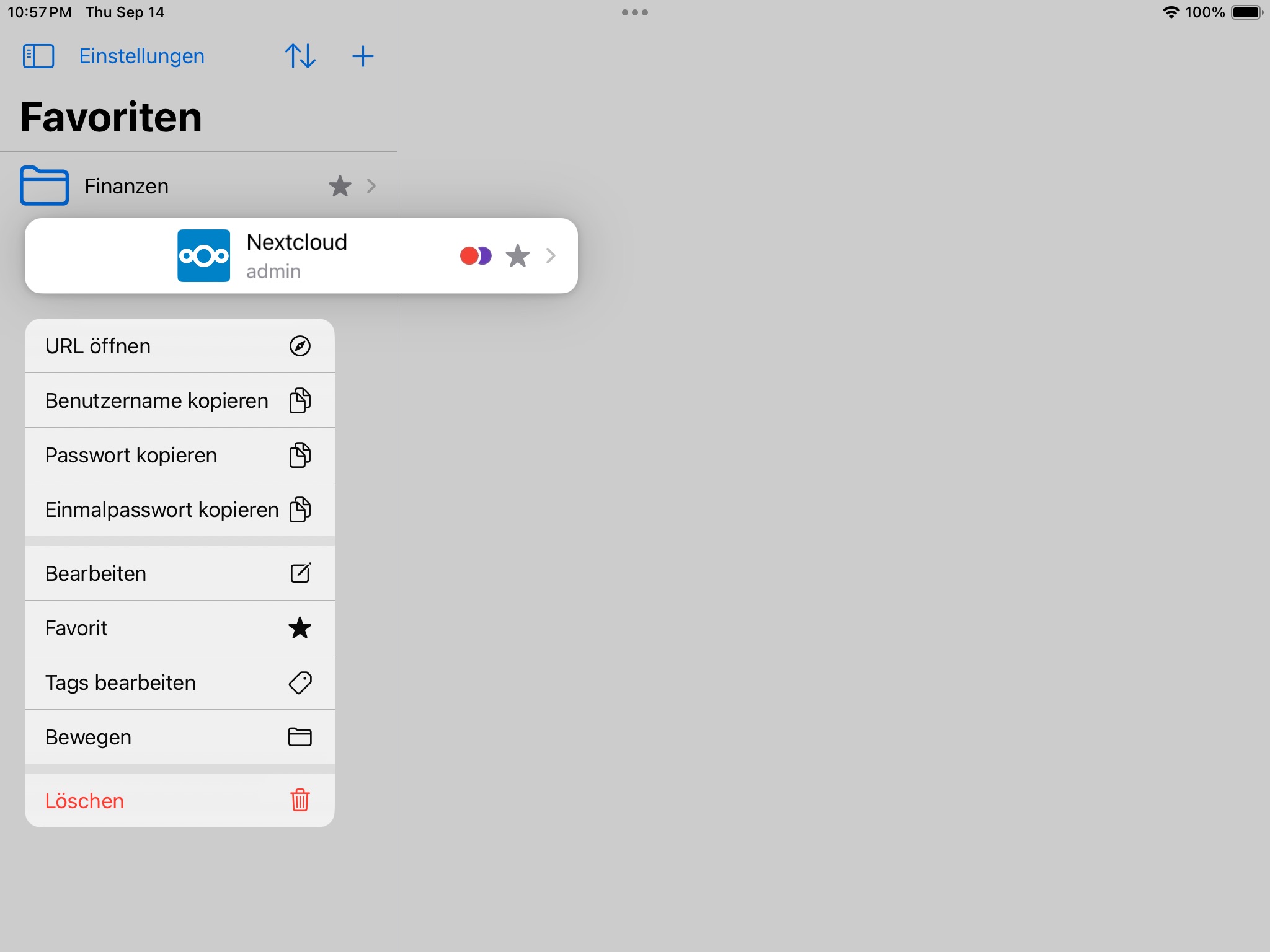 Passwords for Nextcloud screenshot 3