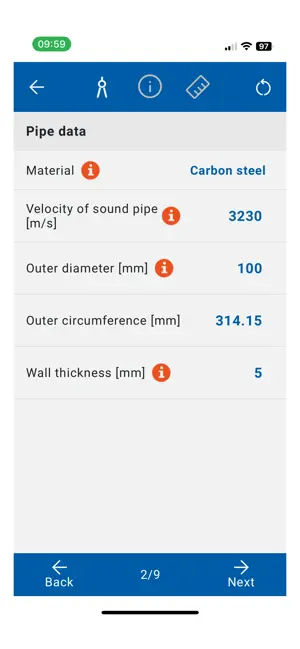 OPTISONIC 6300 P screenshot 3