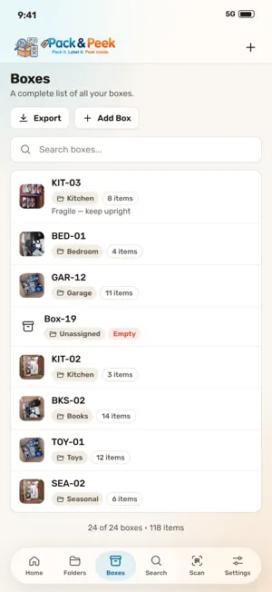 Pack & Peek screenshot 3